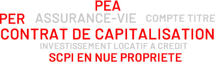 PREPARER VOTRE PATRIMOINE : PER, ASSURANCE-VIE, CONTRAT DE CAPITALISATION, PEA, COMPTE TITRE, INVESTISSEMENT LOCATIF A CREDIT, SCPI EN NUE PROPRIETE 